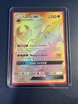 Pokemon TCG Lunala GX Sun & Moon Base Set 153/149 Holo Secret Rare *MINT* - Image 1
