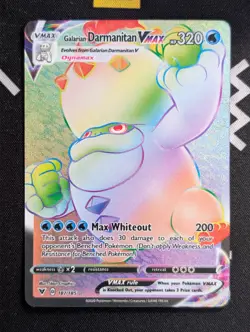 Galarian Darmanitan VMAX - 187/185 - Pokemon Vivid Voltage Sword Shield NM - Image 1