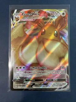 2021 Pokemon Shining Fates Eevee Vmax Full Art SWSH087 Promo - Image 1