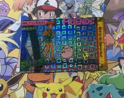 Pokemon Pikachu Sticker Rare Vintage Vending Machine Holo prism Nintendo 1998 - Image 5