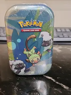 Pokemon Collectors - Galar Pals Mini Tin: Grookey And Wooloo - FACTORY SEALED 820650807077 - Image 1