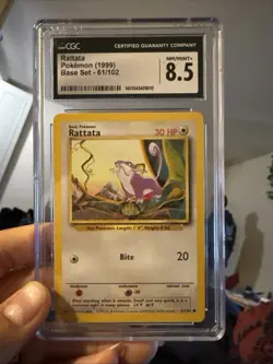 Pokemon TCG - Rattata - Base Set Unlimited - 61/102 Common - Near Mint - Image 1