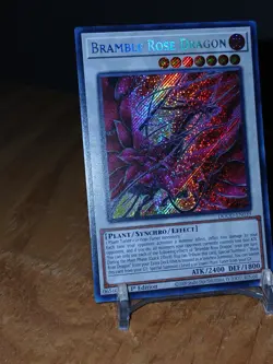Yugioh Bramble Rose Dragon DOOD-EN039 Secret Rare 1st Ed Near Mint - Image 1