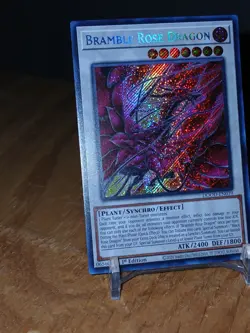 Yugioh Bramble Rose Dragon DOOD-EN039 Secret Rare 1st Ed Near Mint - Image 2