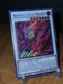 Yugioh Bramble Rose Dragon DOOD-EN039 Secret Rare 1st Ed Near Mint - Image 5