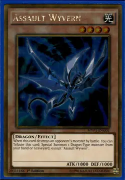 Assault Wyvern - Gold Rare 1st Edition MVP1-ENG03 - LP - YuGiOh - Image 1