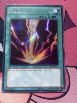Raigeki - MP - LCJW-EN057 - Secret Rare - 1st Edition - Yu-Gi-Oh! TCG - Image 1