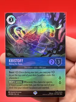 EPIC Lorcana Whispers - Kristoff - Mining the Ruins - 218/204 FOIL EPIC - Image 3
