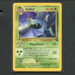 Pokemon TCG Golbat 34/62 WotC Fossil Unlimited Regular Uncommon Card EN-LP 1999 - Image 1