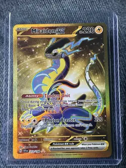Pokemon TCG Scarlet and Violet Miraidon EX Hyper Rare Card 253/198 - Image 1
