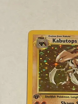 Kabutops 1st Edition 9/62 Fossil Holo Pokemon Card - LP/NM - Image 2
