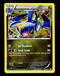 2012 Pokemon GARCHOMP Dragons Exalted COSMOS HOLO Foil Rare Set Card 91/124 NM - Image 1
