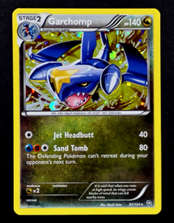 2012 Pokemon GARCHOMP Dragons Exalted COSMOS HOLO Foil Rare Set Card 91/124 NM - Image 2