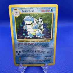 1999 Holo Rare Blastoise 2/102 Base Set Pokemon Card WOTC TCG Original Set - MP - Image 1
