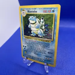 1999 Holo Rare Blastoise 2/102 Base Set Pokemon Card WOTC TCG Original Set - MP - Image 3