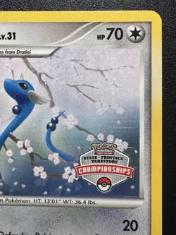 2008 State Championships Dragonair 52/146 Legends Awakened Pokemon Card Rare MP - Image 4