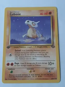 Pokemon Card Cubone Jungle 1st Edition Common 50/64 Lp - Image 1