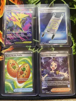 Pokemon TCG Mega Evolution Illustration Rare Lot Of 4 NM - Image 1