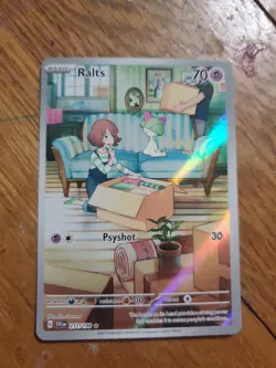 Pokemon Scarlet & Violet Base Set TCG Ralts Illustration Rare 211/198 - Image 1