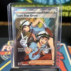 Pokemon Scarlet & Violet Team Star Grunt 242/198 Full Art Trainer Secret Rare NM - Image 1