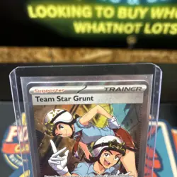 Pokemon Scarlet & Violet Team Star Grunt 242/198 Full Art Trainer Secret Rare NM - Image 5