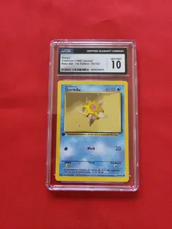 GEM MINT Pokemon: Staryu 1st Edition #65/102 GERMAN Base Set 1999 - B34 - Image 1