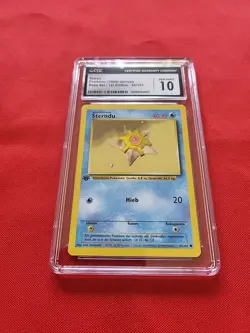 GEM MINT Pokemon: Staryu 1st Edition #65/102 GERMAN Base Set 1999 - B34 - Image 3