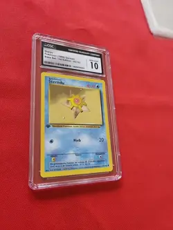 GEM MINT Pokemon: Staryu 1st Edition #65/102 GERMAN Base Set 1999 - B34 - Image 5
