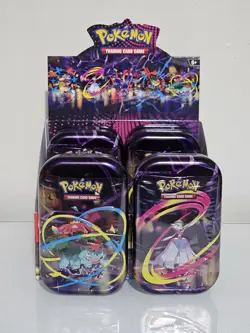 Pokemon TCG Mega Evolutions Scarlett & Violet Mini Tin Factory Sealed Lot of 6 - Image 2