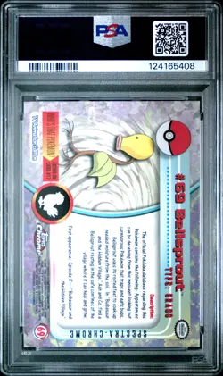 2000 TOPPS CHROME POKEMON T.V. SPECTRA #69 BELLSPROUT PSA 10 - Image 2
