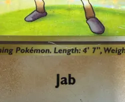 POKEMON TCG HITMONCHAN 7/102 RARE HOLO BASE SET AVERAGE MODERATE PLAY - Image 2