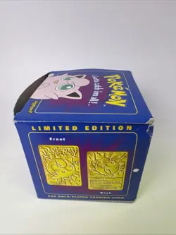1999 Burger King Pokemon 23K Gold-Plated - Jigglypuff - Sealed - Blue - Image 4