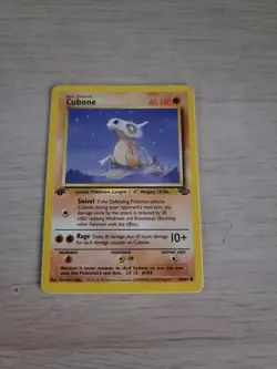 Pokemon Jungle Set 1st Edition Regular Finish Cubone 50/64 LP-NM OC368 - Image 1