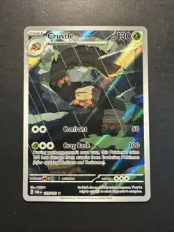 2023 Pokemon SV Paradox Rift Crustle 183 /182 Full Art Rare Illustration Holo - Image 1