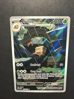 2023 Pokemon SV Paradox Rift Crustle 183 /182 Full Art Rare Illustration Holo - Image 5