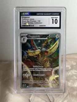 CGC 10 Kingambit 130 Pokemon Black Star Promos Illustration Collection Full Art - Image 1