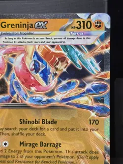 Pokemon Greninja ex 106/167 Double Rare Tera Twilight Masquerade Near Mint - Image 3