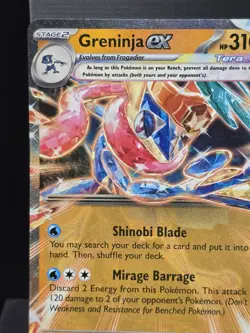 Pokemon Greninja ex 106/167 Double Rare Tera Twilight Masquerade Near Mint - Image 4