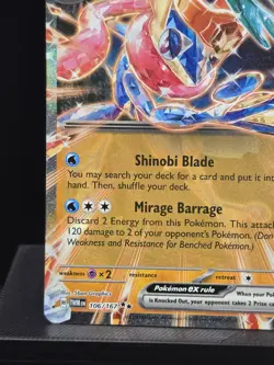 Pokemon Greninja ex 106/167 Double Rare Tera Twilight Masquerade Near Mint - Image 5