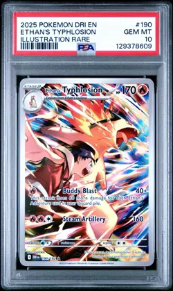 PSA 10 GEM MINT - Ethan's Typhlosion 190/182 Destined Rivals Pokemon TCG English - Image 3