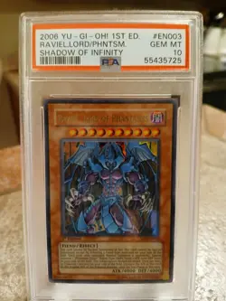 Yugioh Raviel, Lord Of Phantasm PSA 10 SOI 1st Edition SOI-EN003 - Image 1