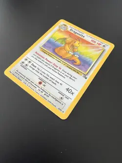 Dragonite 4/62 Fossil Unlimited 1999 Pokemon Card Holo Rare NM - Image 3