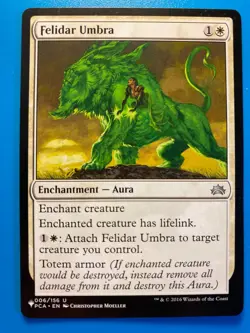 MTG 1x Felidar Umbra # 6 The List - Planechase Magic the Gathering Card x1 NM - Image 1