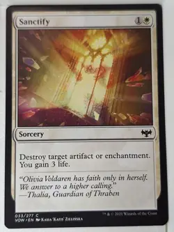 Sanctify - Innistrad: Crimson Vow - Magic the Gathering MTG Nice! - Image 1