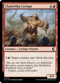 Chainwhip Cyclops 127 C MTG CLU NM - Image 1