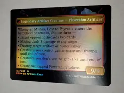 Phyrexian Dragon Engine -Double-Sided Foil- Brothers War Rare Meld BRO mtg LP - Image 3