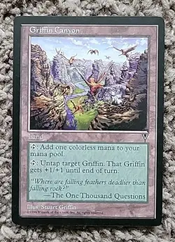 1x X1 Griffin Canyon Visions Regular Magic Mtg NM-LP - Image 1