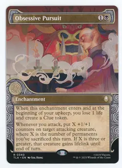 Obsessive Pursuit #0340 (Showcase) MTG Avatar: The Last Airbender Magic - Image 1