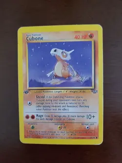 Cubone 50/64 - Common - WoTC Vintage Jungle Set Pokemon Card NM/LP - Image 1