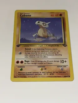 Pokemon TCG Cubone Jungle 50/64 Regular 1st Edition Common - Image 3